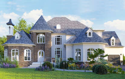European House Plan #699-00063 Elevation Photo