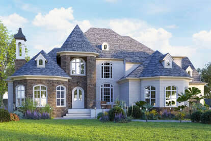 European House Plan #699-00063 Elevation Photo