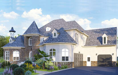 European House Plan #699-00063 Elevation Photo