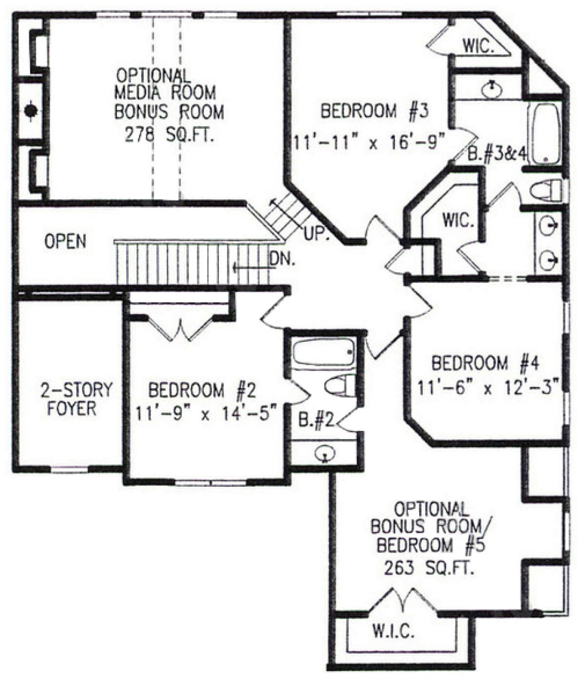 Upper for House Plan #699-00064