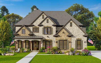 European House Plan #699-00066 Elevation Photo