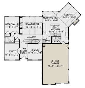 Main Floor  for House Plan #699-00066