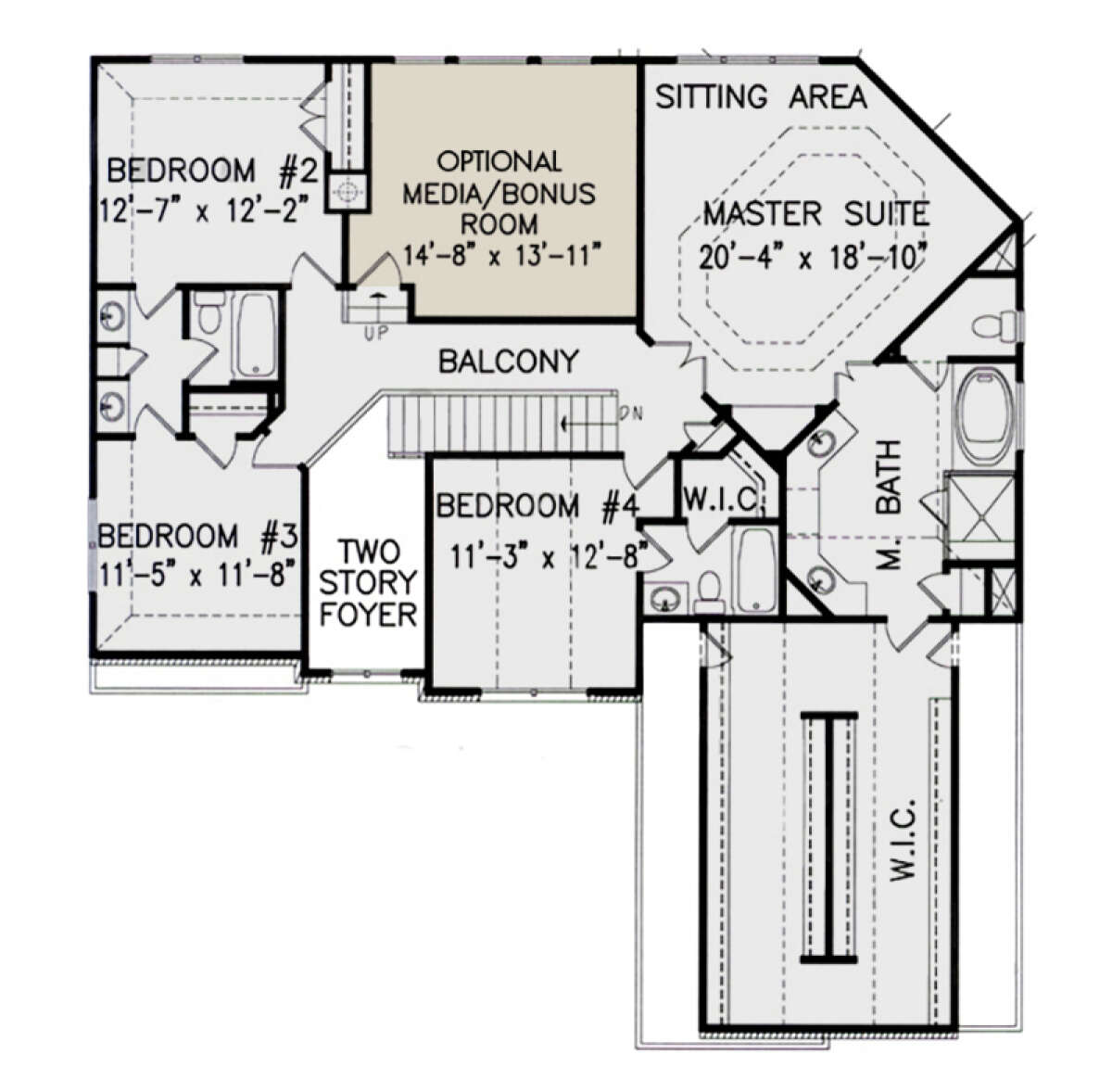 Second Floor for House Plan #699-00066