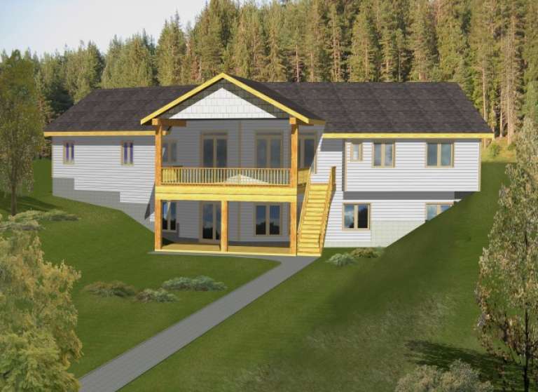 House Plan House Plan #1863 Rear Elevation