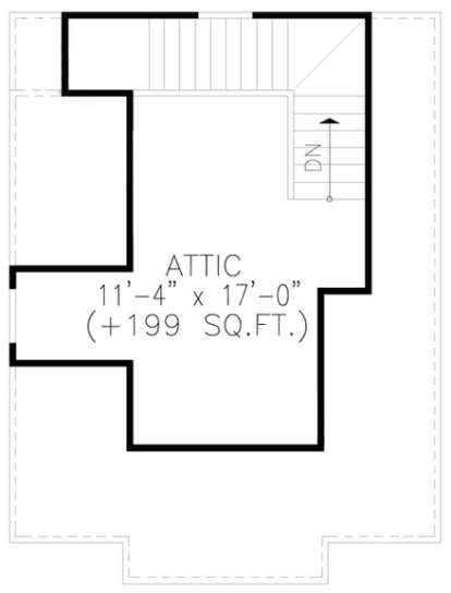 Upper for House Plan #699-00067