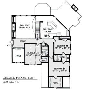 Second Floor for House Plan #699-00068