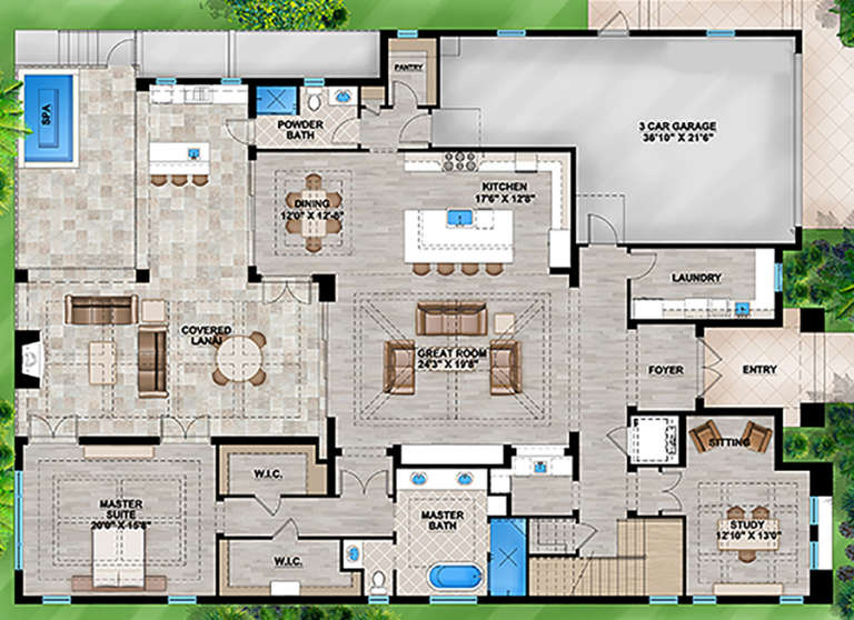 House Plan House Plan #18635 Drawing 1