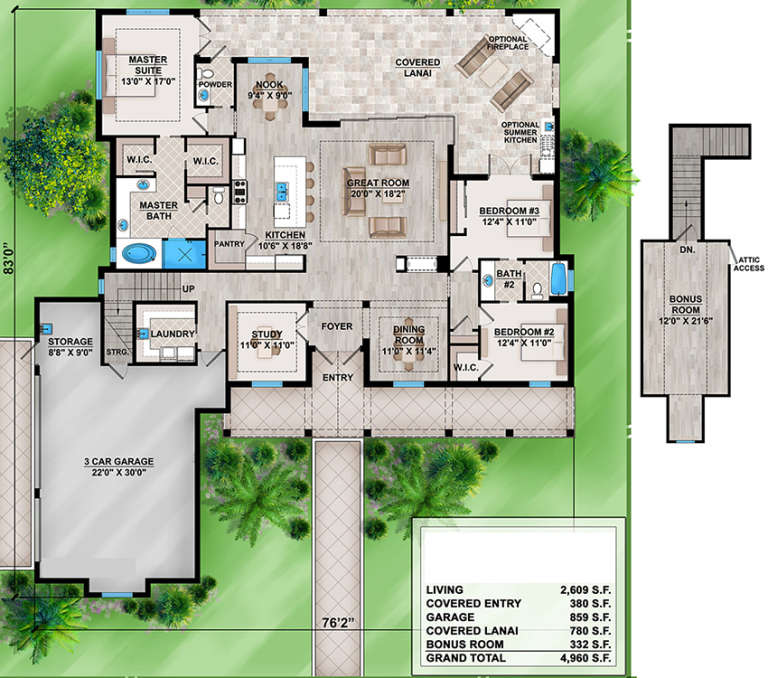 House Plan House Plan #18636 Drawing 1