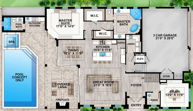 House Plan House Plan #18637 Drawing 1