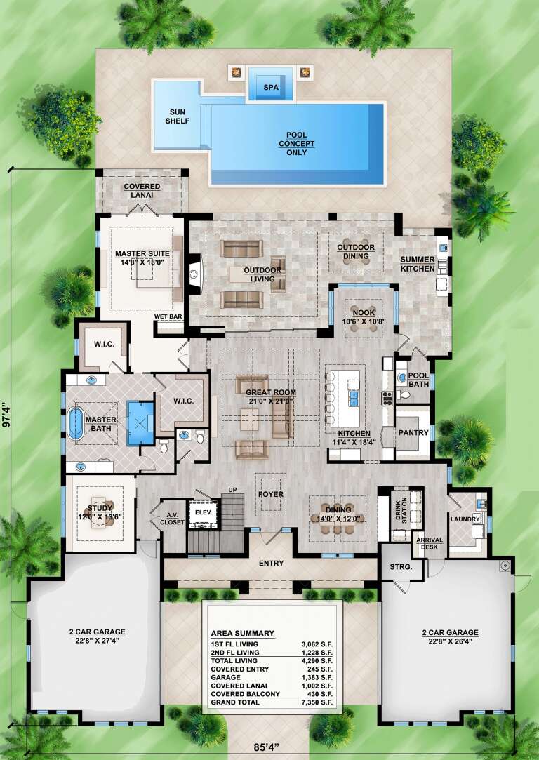 House Plan House Plan #18638 Drawing 1