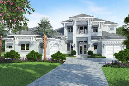 5 Bed, 6 Bath, 4626 Square Foot House Plan - #207-00049