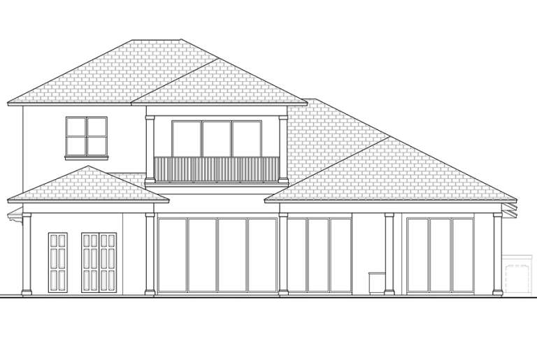 Contemporary House Plan #207-00049 Elevation Photo