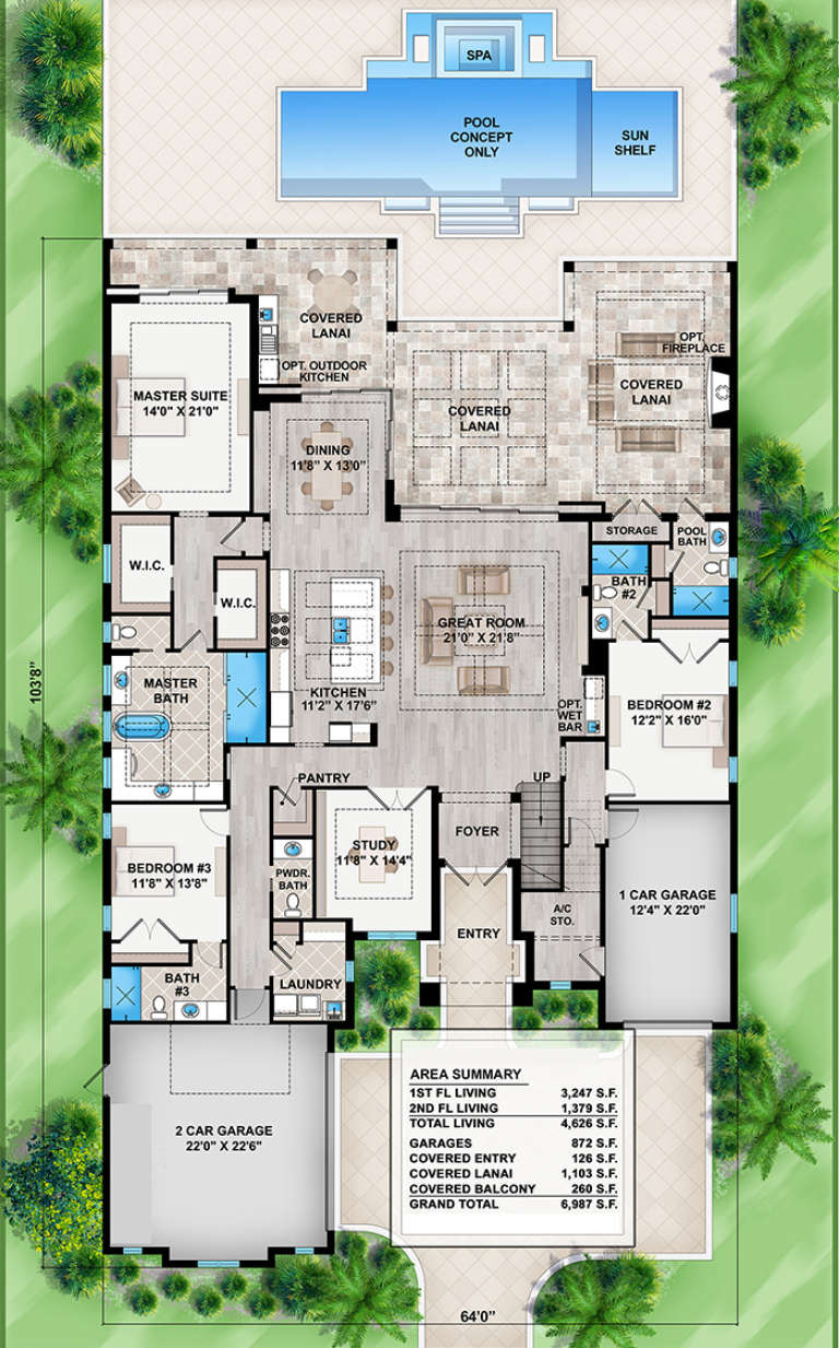 House Plan House Plan #18639 Drawing 1