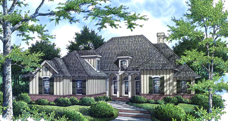 Traditional House Plan #048-00131 Elevation Photo