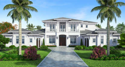 Florida House Plan #207-00050 Elevation Photo