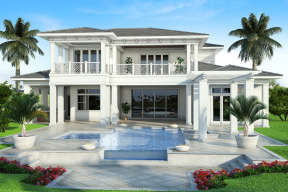 Florida House Plan #207-00050 Elevation Photo