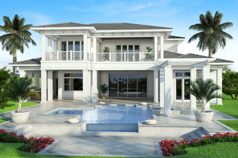 Florida House Plan #207-00050 Elevation Photo