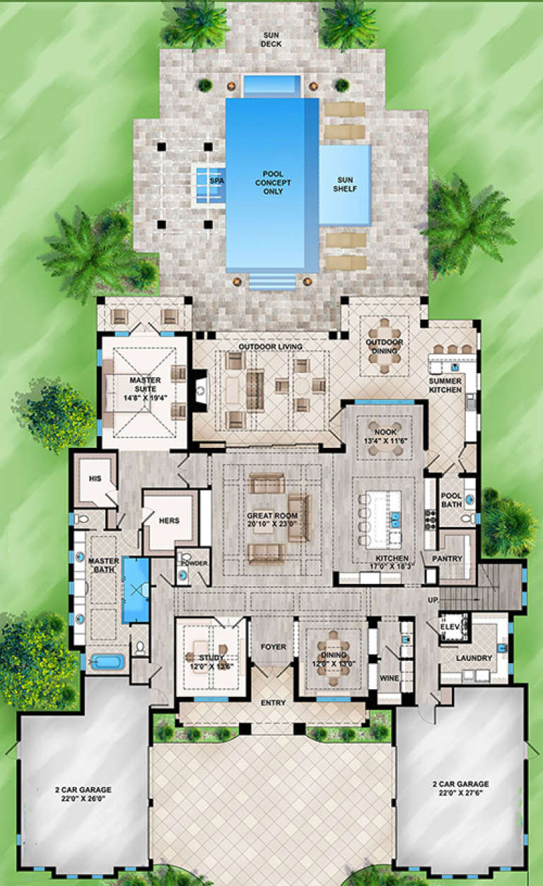 House Plan House Plan #18640 Drawing 1