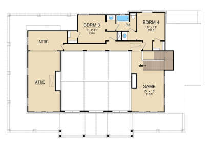 Upper for House Plan #5445-00275