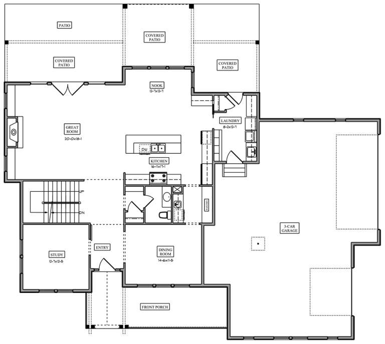 House Plan House Plan #18644 Drawing 1