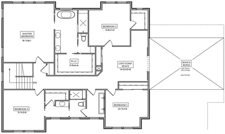 House Plan House Plan #18644 Drawing 2