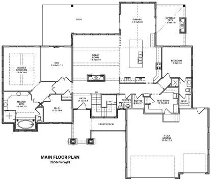 Main Floor  for House Plan #5631-00081