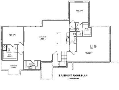 Basement  for House Plan #5631-00081