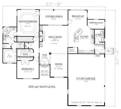 Floorplan 1 for House Plan #286-00065
