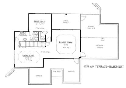 Basement for House Plan #286-00065