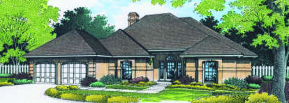 Traditional House Plan #048-00132 Elevation Photo