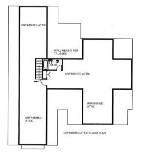unfinished upper for House Plan #039-00706