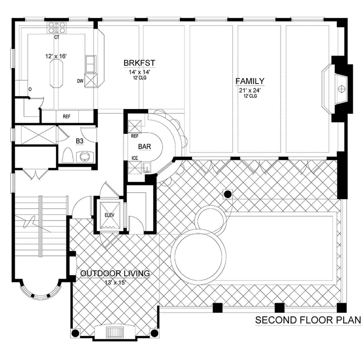Floorplan 2 for House Plan #5445-00276