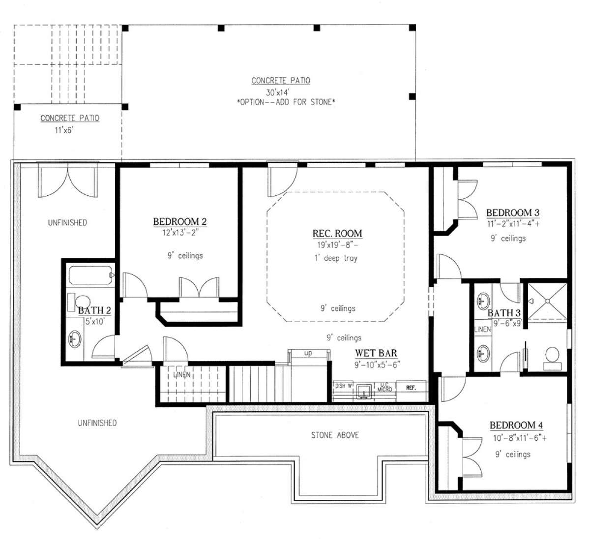 Basement for House Plan #286-00066