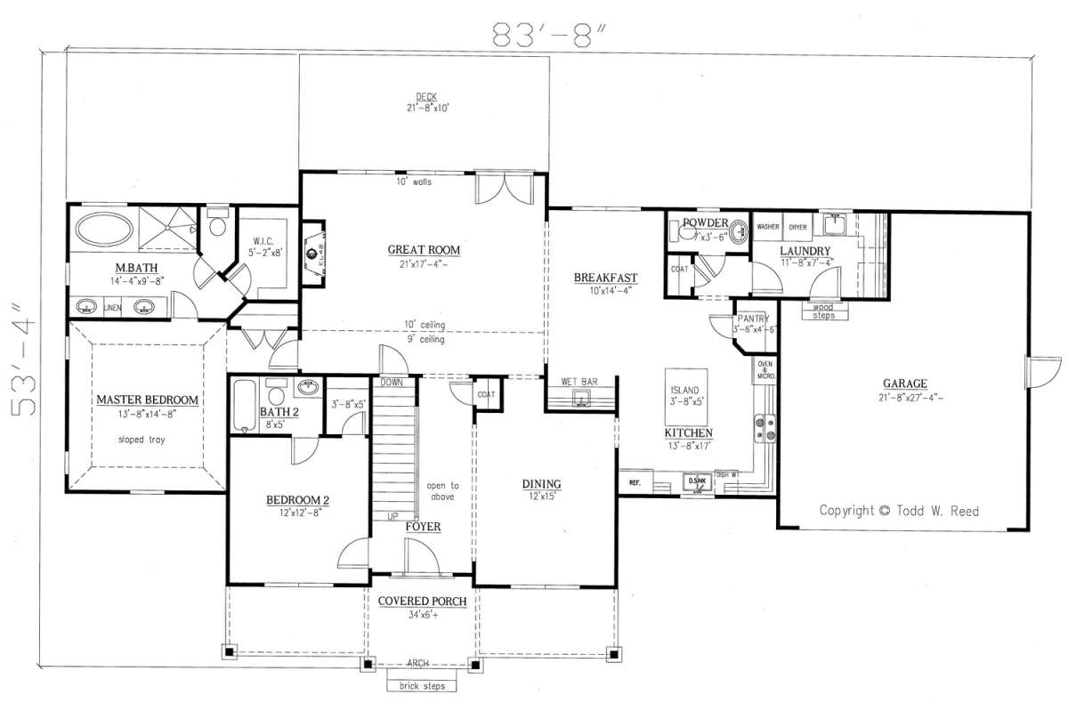 Floorplan 1 for House Plan #286-00067