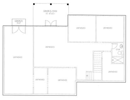 Basement for House Plan #286-00069