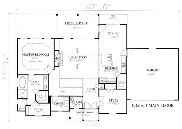 House Plan House Plan #18659 Drawing 1