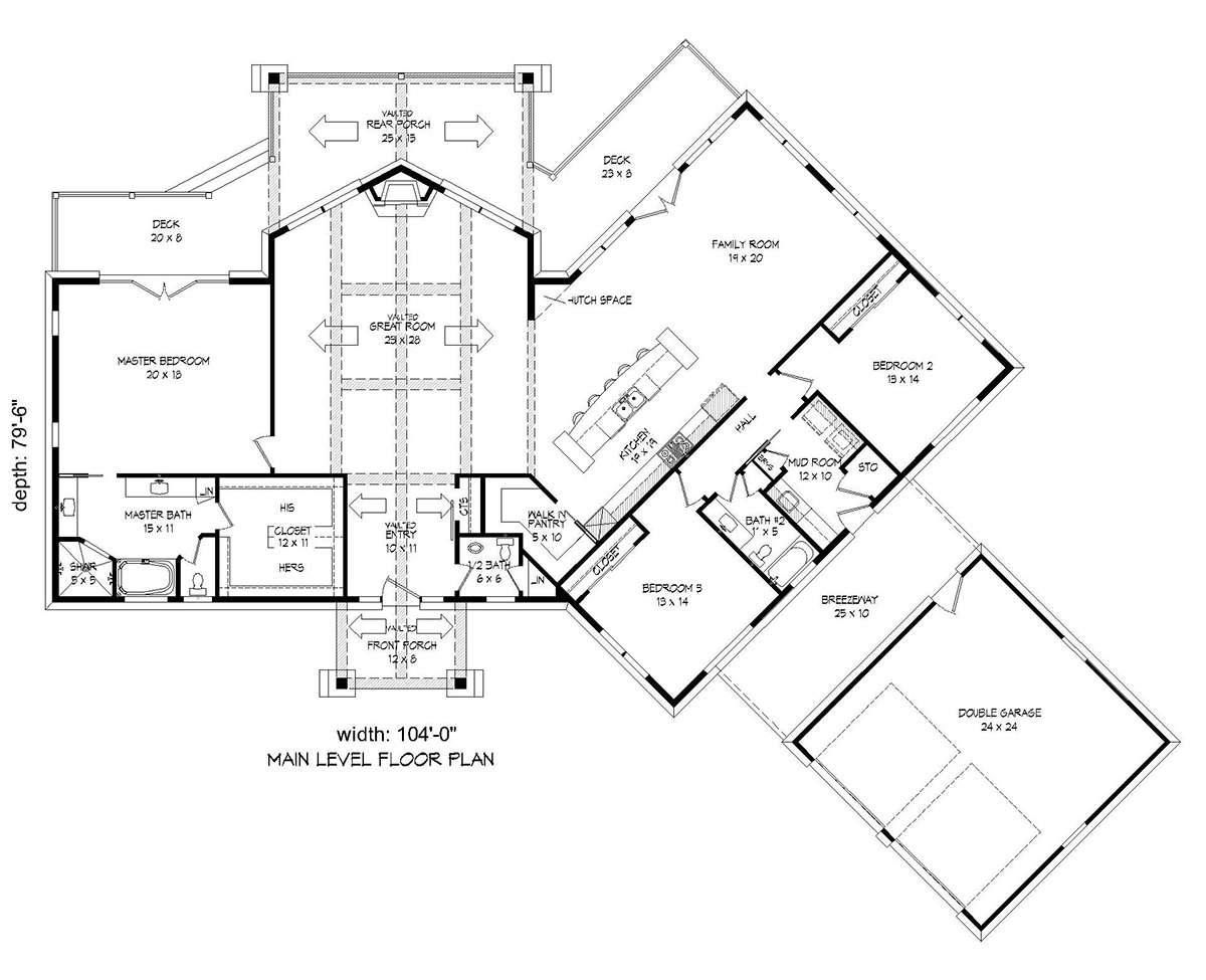 Floorplan 1 for House Plan #940-00063