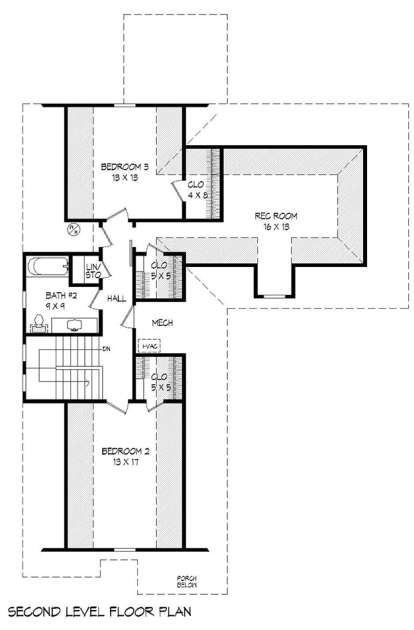 Floorplan 2 for House Plan #940-00064