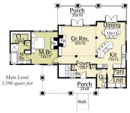 House Plan House Plan #18666 Drawing 1