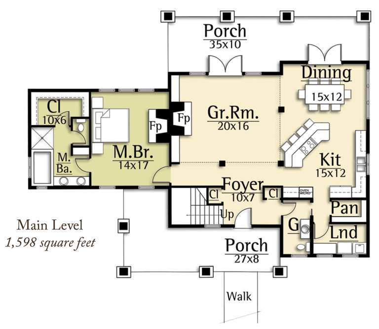 House Plan House Plan #18666 Drawing 1