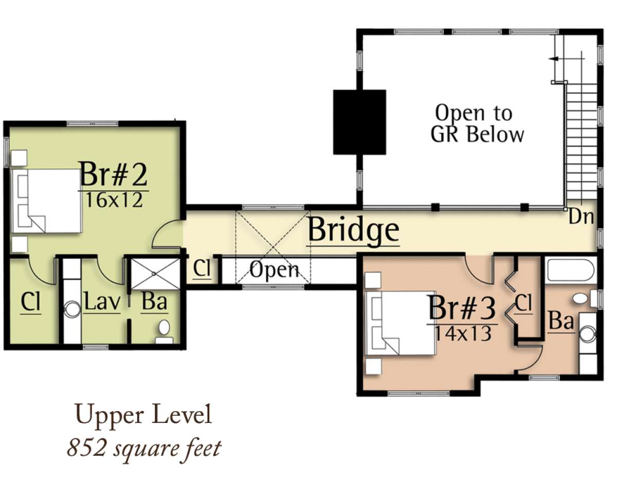 Floorplan 2 for House Plan #8504-00117