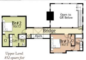 Floorplan 2 for House Plan #8504-00118