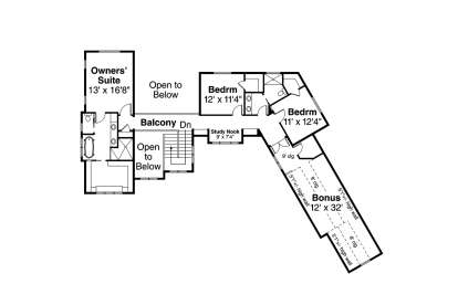 Floorplan 2 for House Plan #035-00770