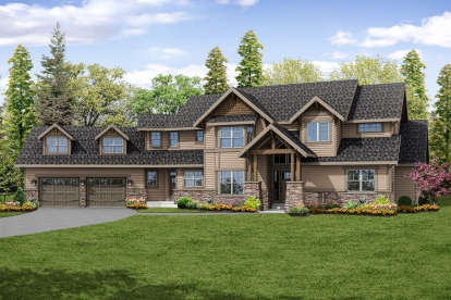 Northwest House Plan #035-00771 Elevation Photo