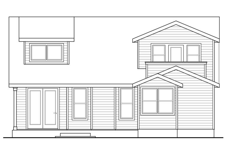 Cottage House Plan #035-00772 Elevation Photo