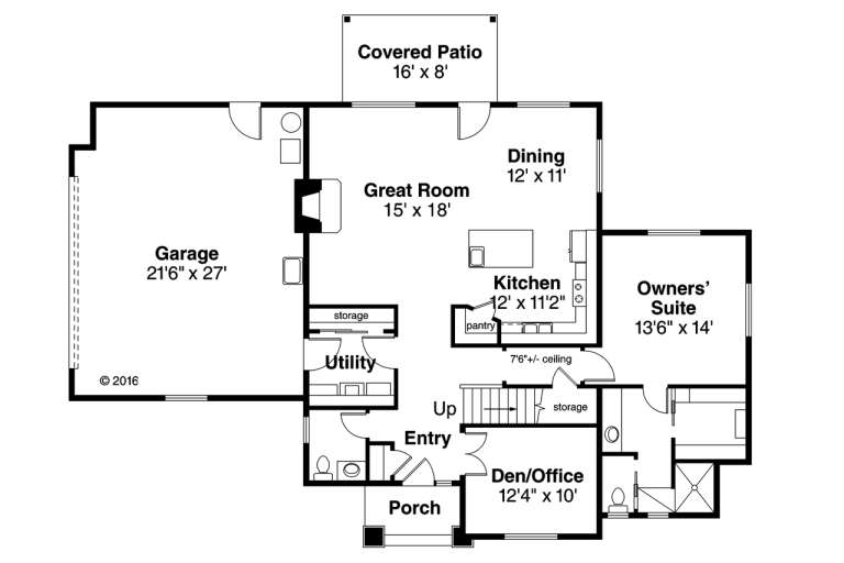 House Plan House Plan #18674 Drawing 1