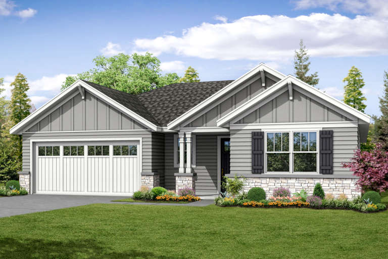 Traditional House Plan #035-00775 Elevation Photo