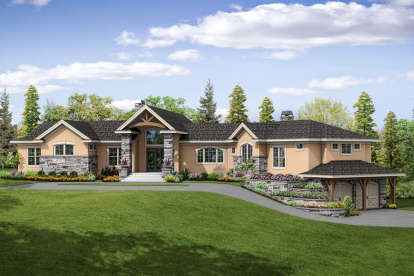 3 Bed, 3 Bath, 3919 Square Foot House Plan - #035-00778