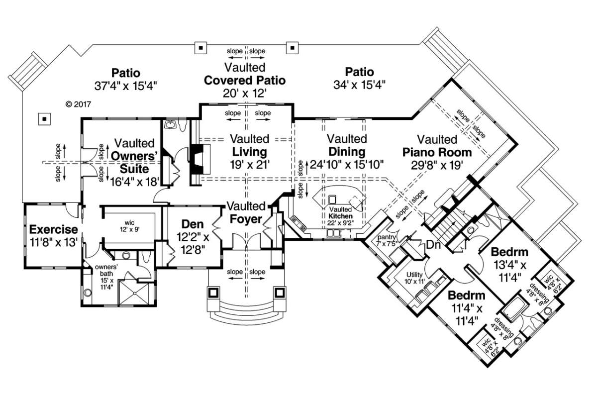 Floorplan 1 for House Plan #035-00778