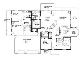 Main Floor for House Plan #039-00471